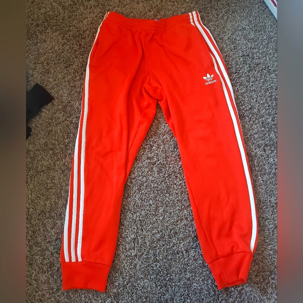 Red Adidas Track Pants
